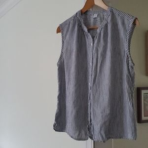 Old Navy sleeveless button down